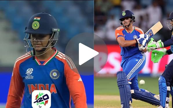 [Watch] Shafali Follows Smriti Mandhana As India Lose Two Wickets In Quick Succession vs Sri Lanka 